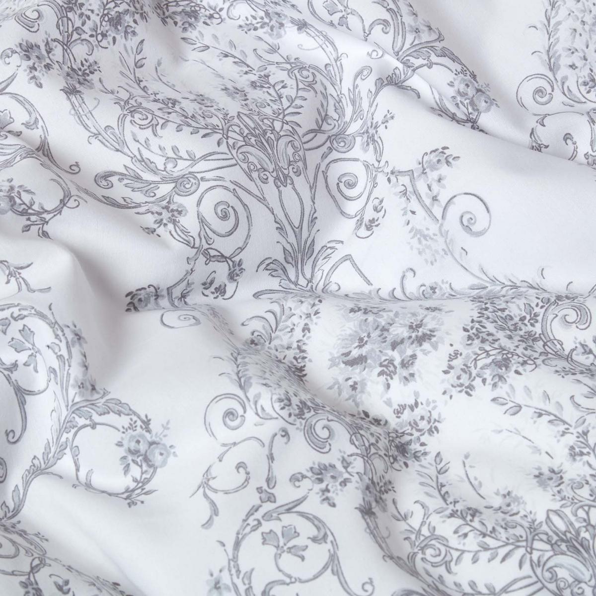 WENDEBETTWÄSCHE Toile-De-Jouy - Grau, Textil (230/220cm) - Homescapes