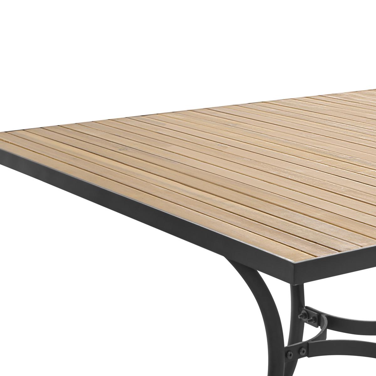 GARTENTISCH 160/90 cm Akazienholz Hellbraun Lascari - Hellbraun, Holz (160/90/73cm) - Beliani