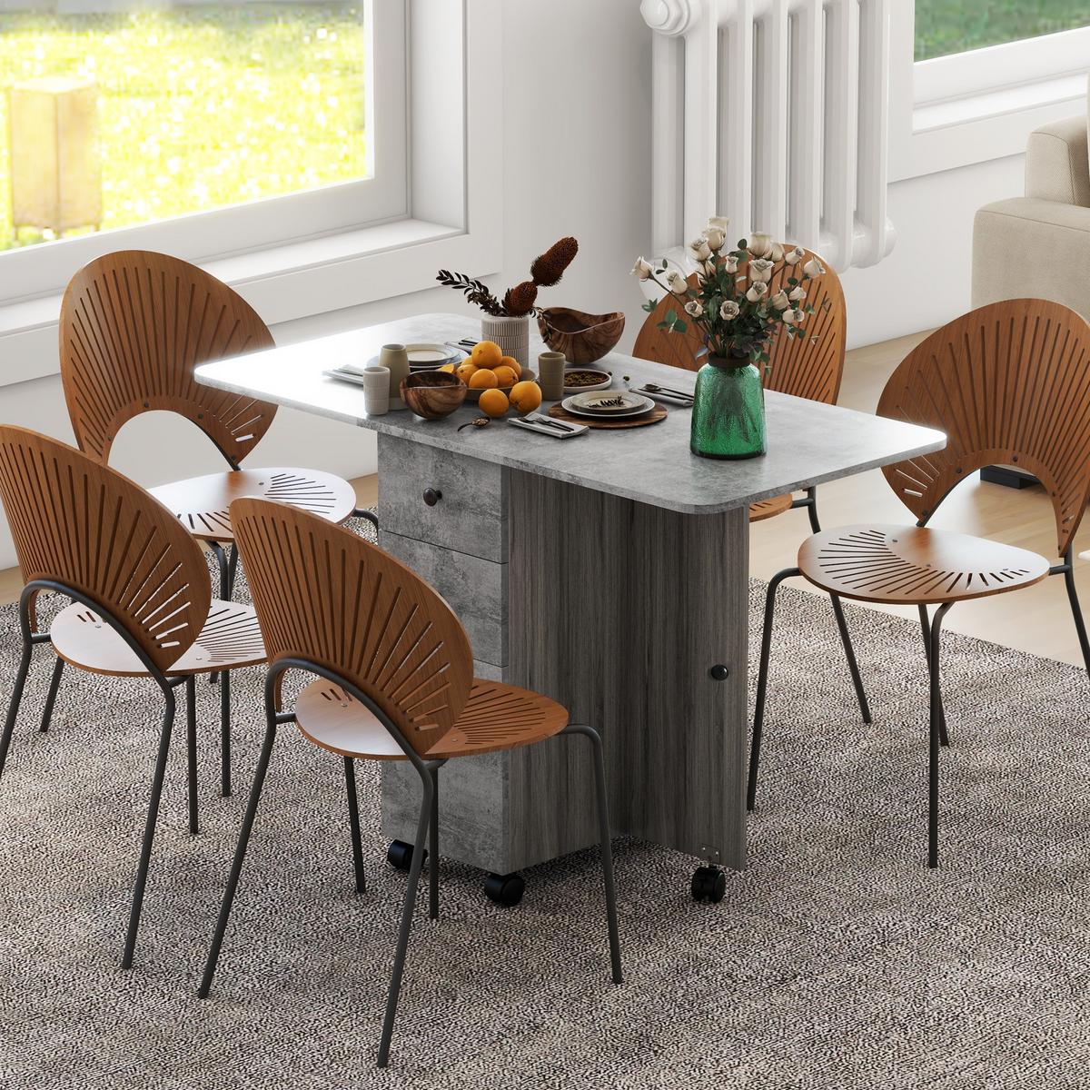 ESSTISCH Gryvin 120/60/76.5 cm - Grau, Holz (120/60/76.5cm) - ZMH