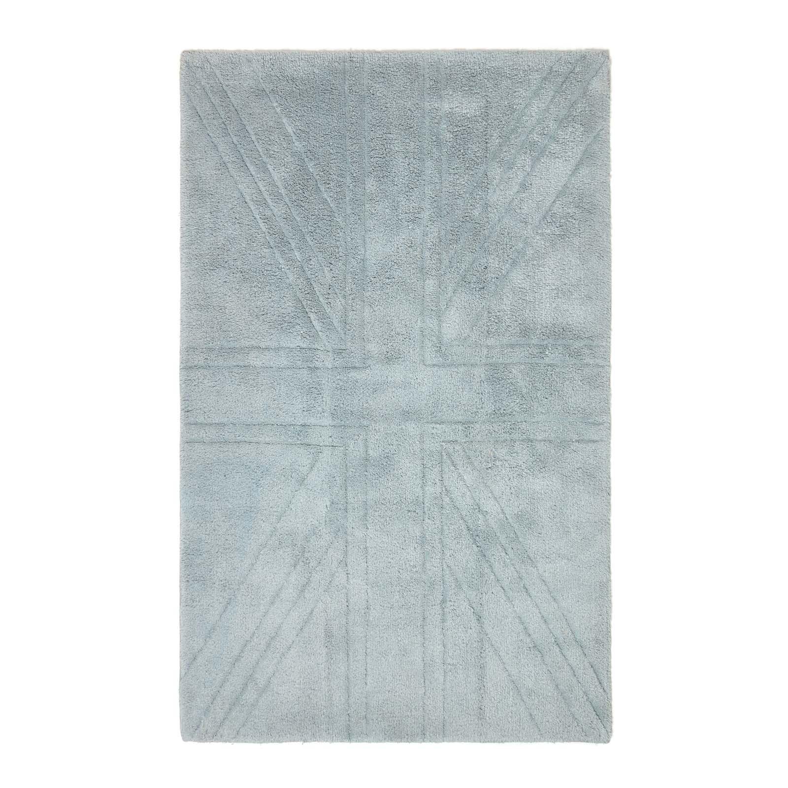 HOCHFLOR-TEPPICH Union Jack 90/150 cm - Grau, Textil (90/150cm) - Homescapes