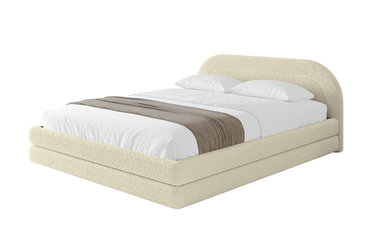 POLSTERBETT mit Bettkasten und Lattenrost, Bett mit Matratze H3/H4 - LERIS-v1 180x200 Beige - Taupe, Holzwerkstoff/Textil (180/200cm) - ALTDECOR