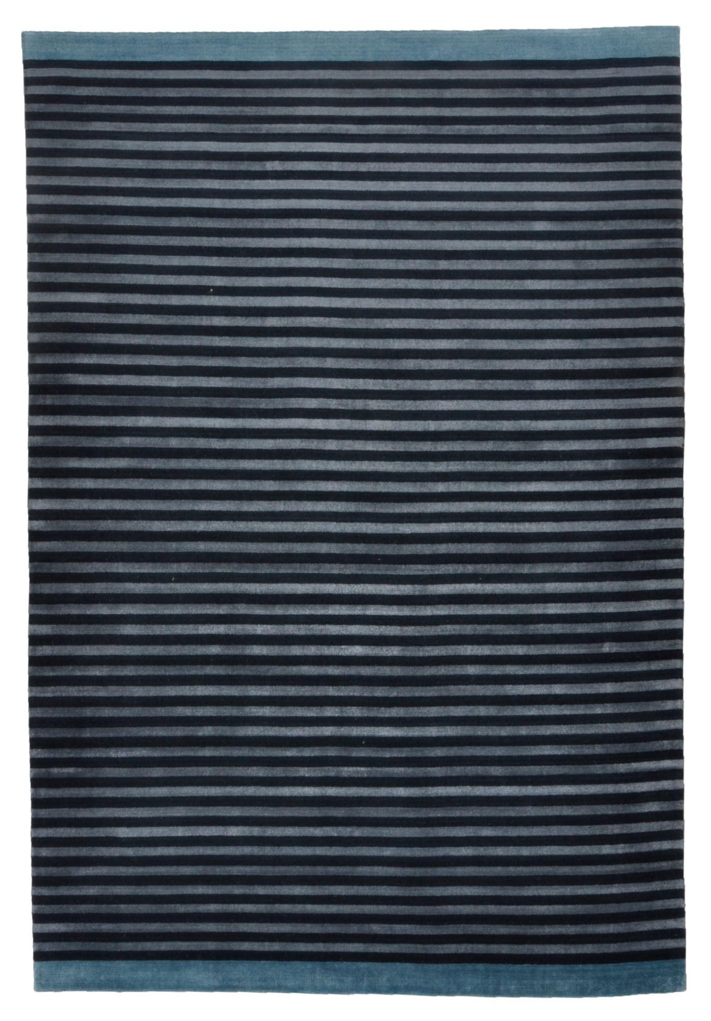 HANDWEBTEPPICH Miami 250x350 cm - Blau, Textil (250/350cm) - THEKO