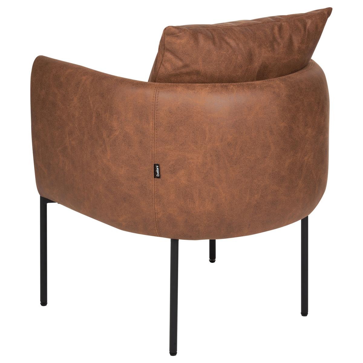 SESSEL Kunstleder Braun Malmos - Braun, Kunststoff (62/68/62cm) - Beliani