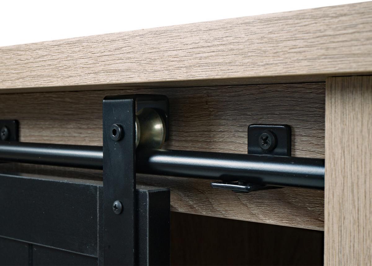 COUCHTISCH Buche Dekor, Schwarz - Buchefarben/Schwarz, Holz (60/120/44cm) - MCW