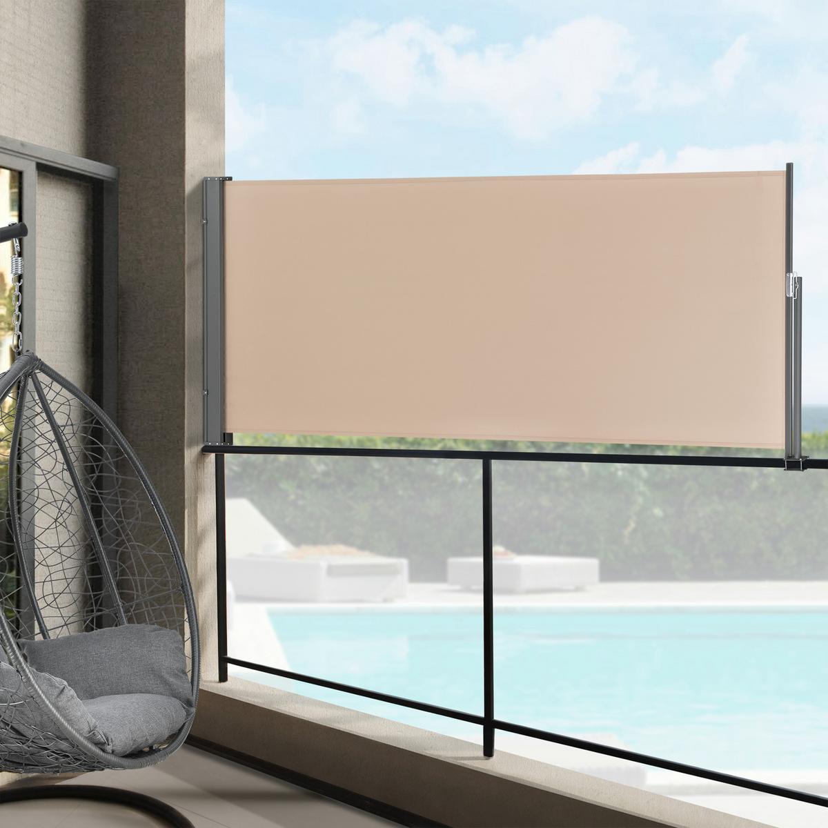 SEITENMARKISE Mulhacén - Sandfarben, Textil (300/140cm) - pro.tec