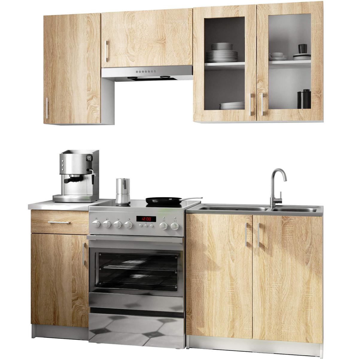 HÄNGESCHRANK Weiß, Eiche Sonoma 72/80/30,5 - Weiß/Sonoma Eiche, Holzwerkstoff (80/72/30.5cm) - RAUMHIRSCH FURNITURE