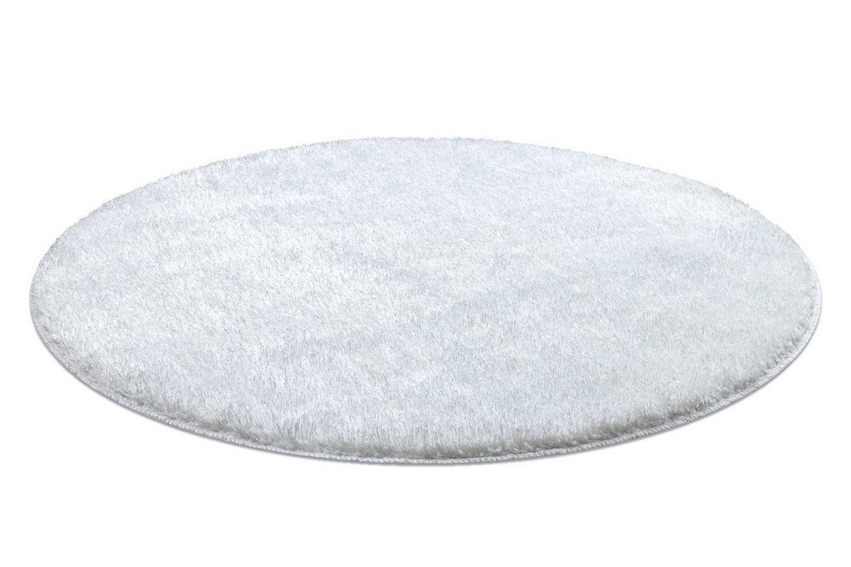 TEPPICH Dywaniki łazienkowe 100 cm - Weiß, Textil (100/100cm) - rugsX