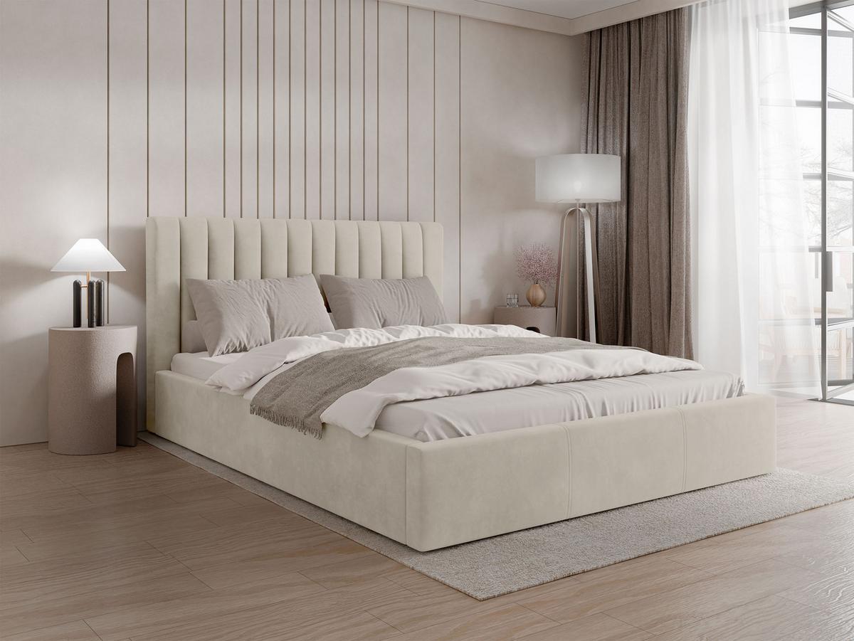 POLSTERBETT Cosmo - Beige/Naturfarben, Holz/Holzwerkstoff (160/200cm) - MIRJAN24