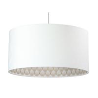 HÄNGELEUCHTE Weiß 60/30 cm - Beige/Weiß, Kunststoff (60/1.1/30cm) - ONZENO
