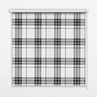 INNENROLLO - Fensterrollo - Rollo - 150x180 cm - Graues Tartan - Grau, Kunststoff (150/180/0.5cm) - TULUP