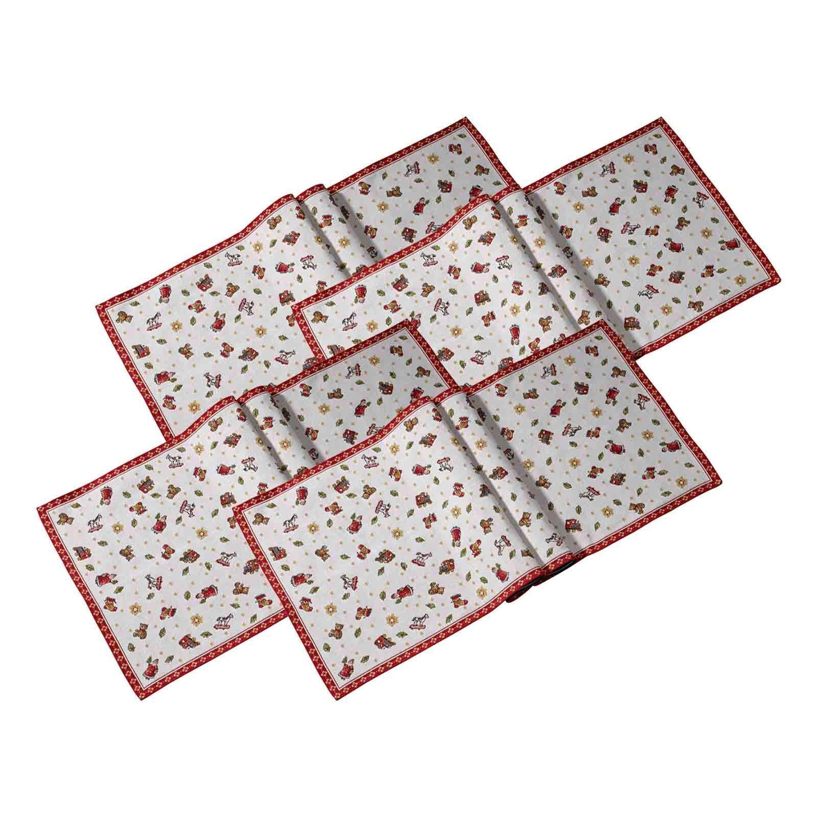 LÄUFER XL Toy's Delight Gobelin bunt 38 x 27 x 0,7 cm 4er Set - Multicolor, Textil (143/49/2cm) - Villeroy & Boch