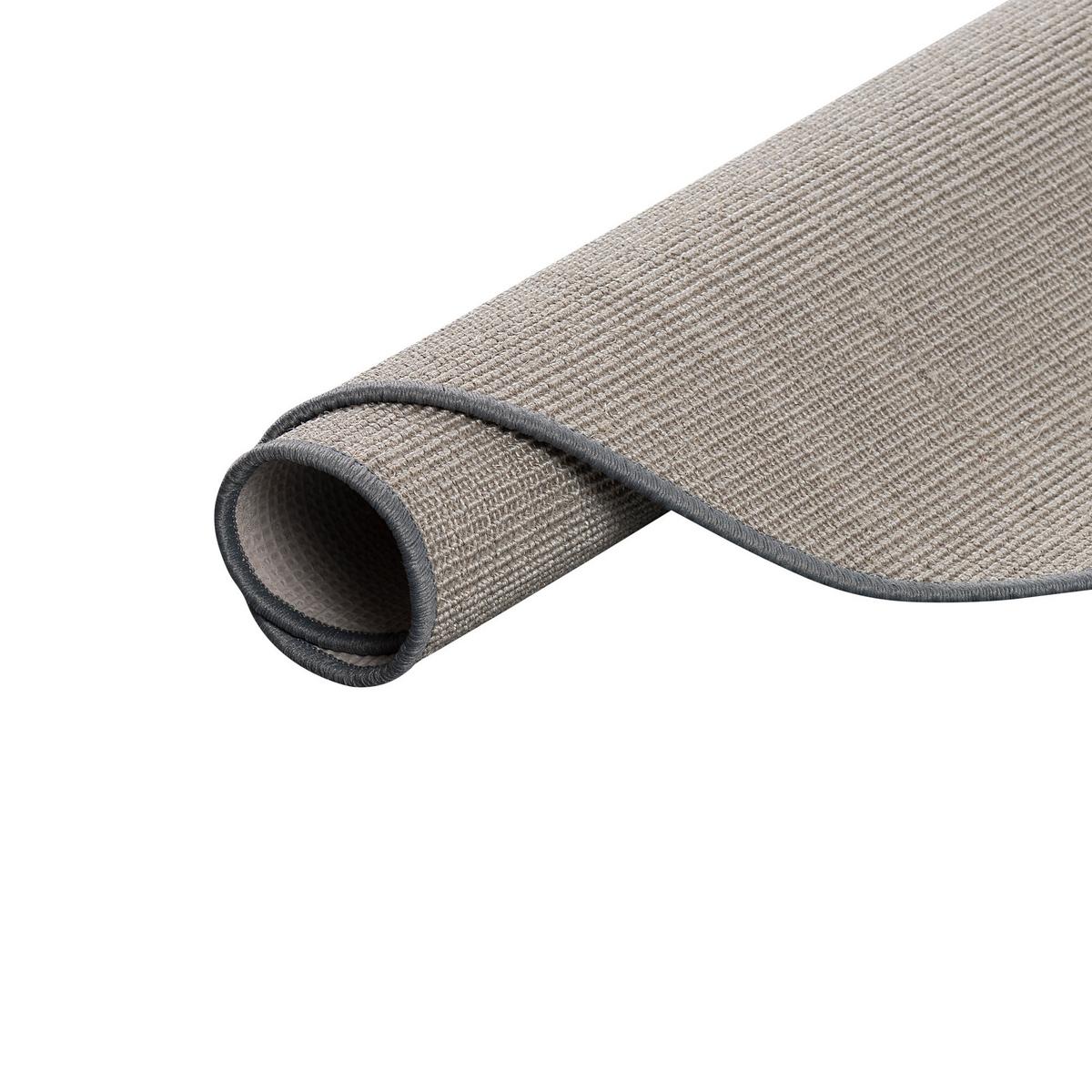 SISAL NATUR TEPPICH RUND - Grau, Textil (100/100cm) - Snapstyle