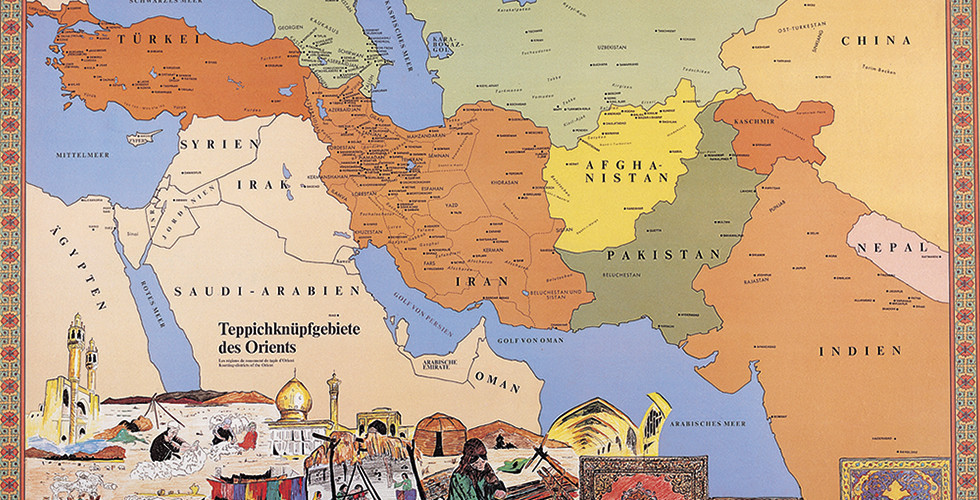 Landkarte orientalische Länder