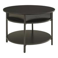 COUCHTISCH Kandas 70/49 cm - Schwarz, Holzwerkstoff/Metall (70/70/49cm) - [en.casa]