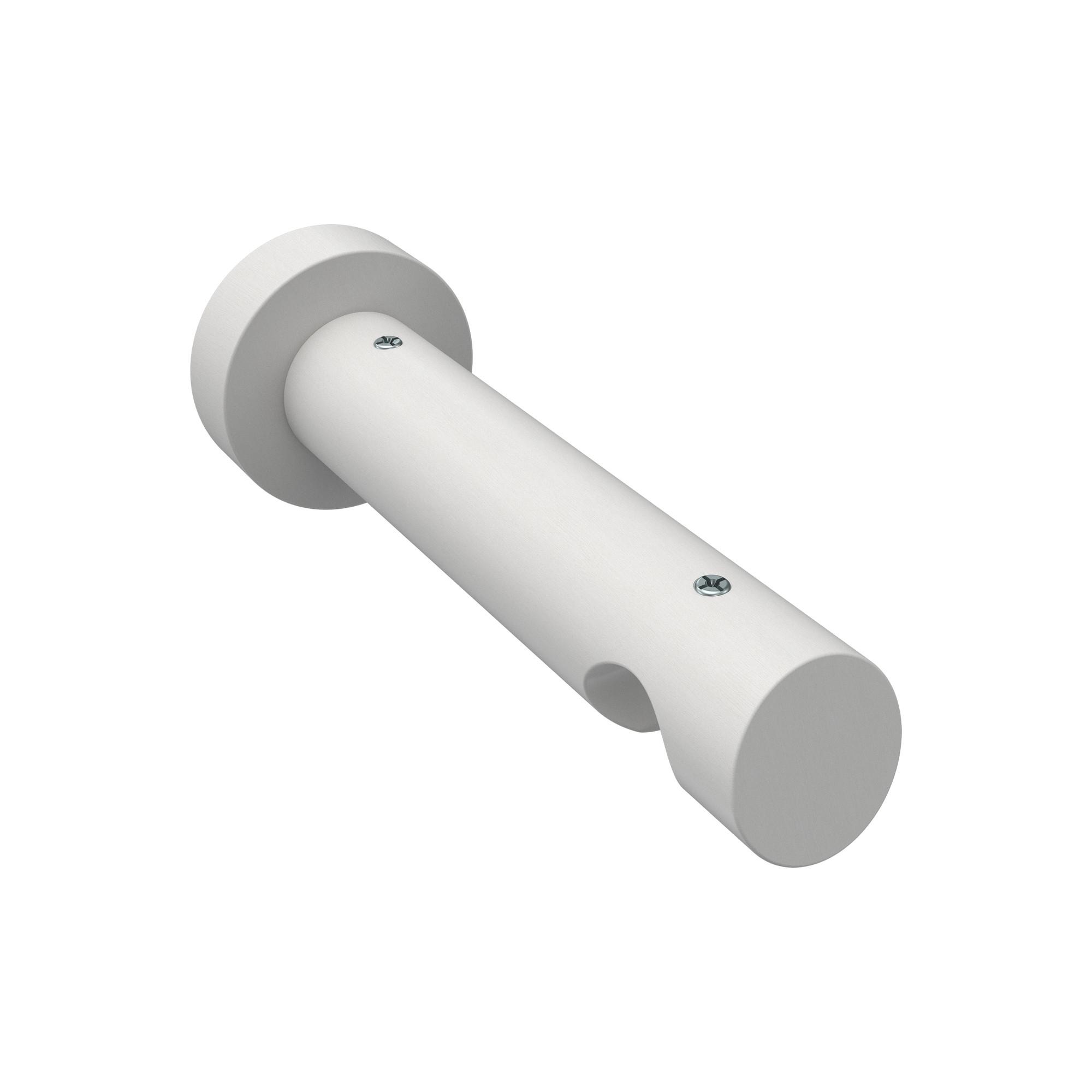 TRÄGER FÜR GARDINENSTANGEN INNENLAUF 20 mm Ø, Talent 1-läufig, Weiß - Weiß, Holz (15/5.3/5.3cm) - INTERDECO