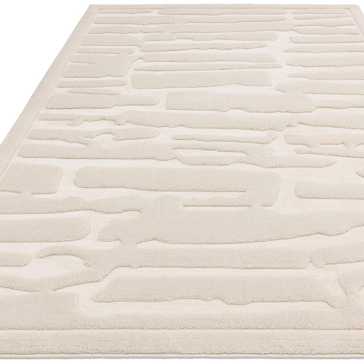 TEPPICH EDEN-Kirkby, abstrakt, Elfenbein, 120 x 170 cm - Champagner, Textil (170/120cm) - KADIMA DESIGN