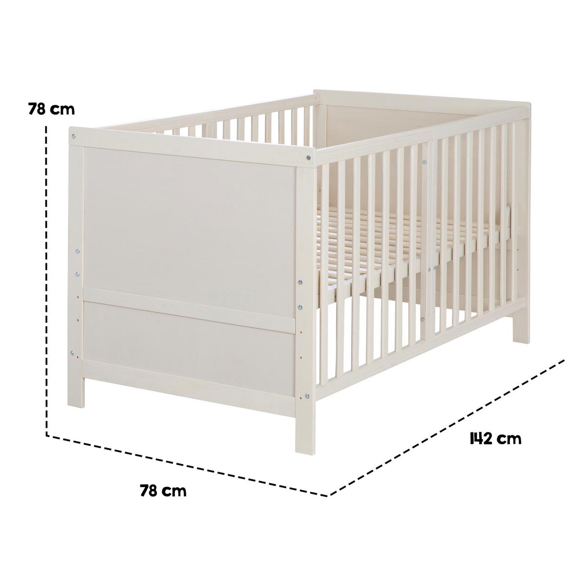 BABYBETT Easy Sleep 70 x 140 cm - Hellgrau, Holzwerkstoff (70/140cm) - Roba