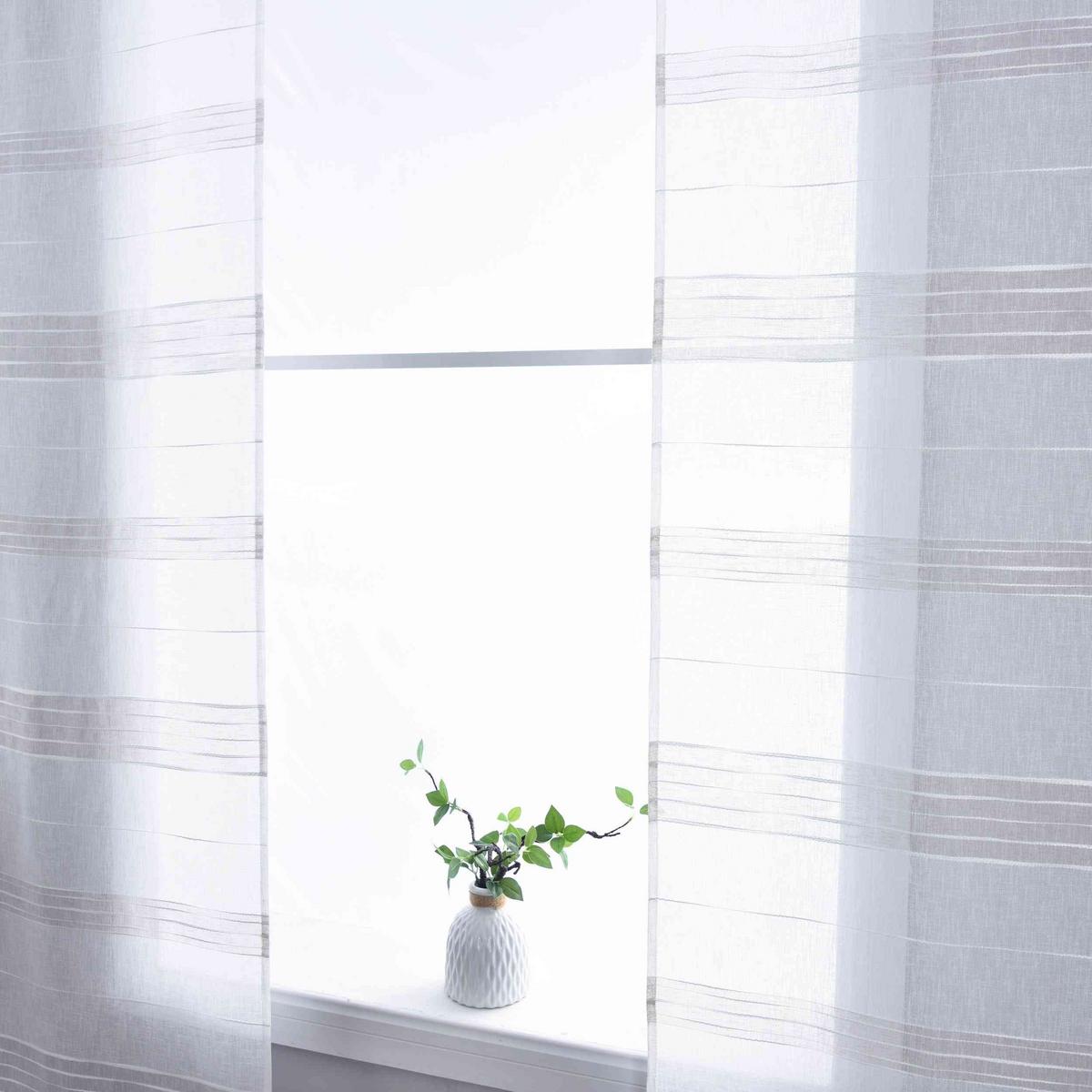 SCHIEBEVORHANG »Frankfurt« HxB 245x60 cm Taupe - Taupe, Textil (60/245cm) - Gardinenbox
