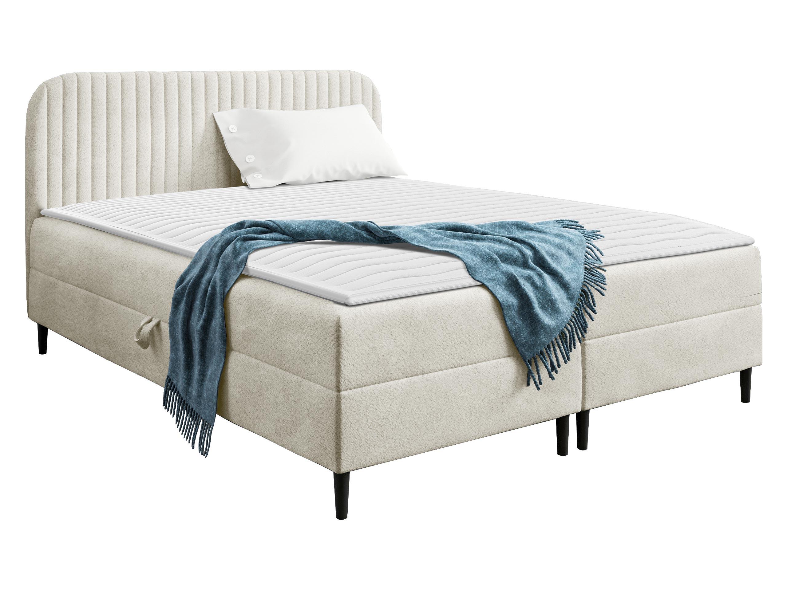 BOXBETT Box Best 1 - H3 - Creme/Schwarz, Holz/Holzwerkstoff (200/200cm) - MIRJAN24