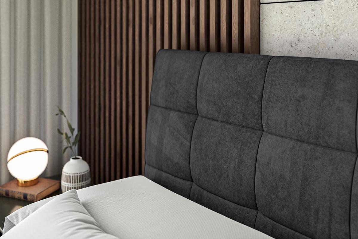 BOXBETT APO-Z - 140 x 200 - H4 - Schwarz - Schieferfarben, Holzwerkstoff (140/200cm) - ALTDECOR