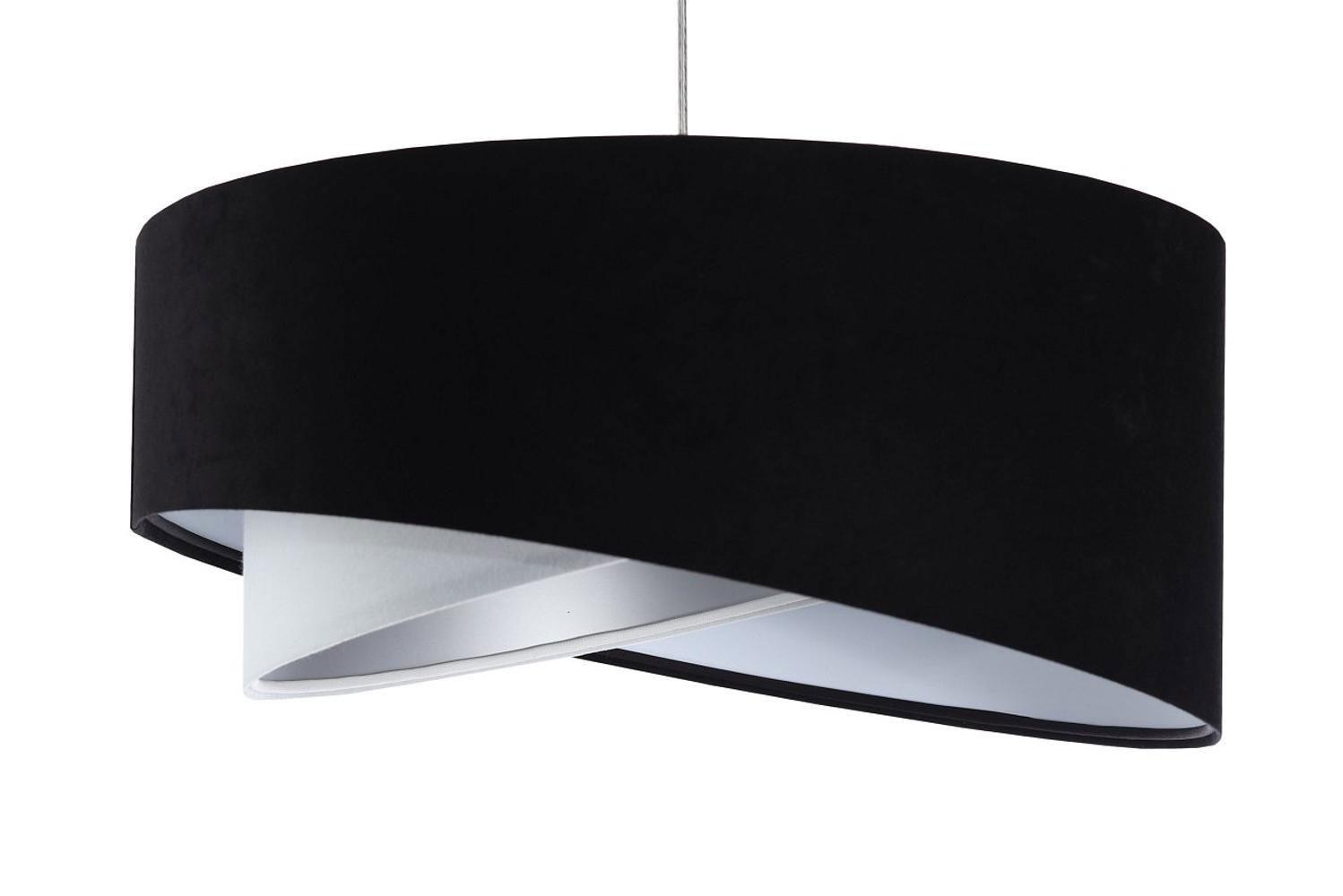 HÄNGELEUCHTE Schwarz 50/23 cm - Weiß, Kunststoff (50/1.3/23cm) - ONZENO