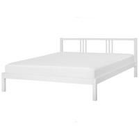 BETT mit Lattenrost 180x200 cm Weiß Vannes - Weiß, Holz (180/200cm) - Beliani