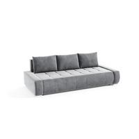 SCHLAFSOFA Vogar In Monolith - Hellgrau, Holzwerkstoff/Textil (240/85/110cm) - Fun Möbel