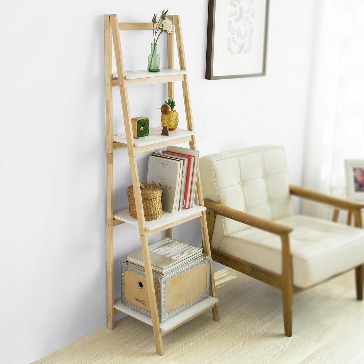 LEITERREGAL Natur - Naturfarben, Holz/Holzwerkstoff (42/140/34cm) - SoBuy