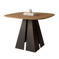 AUSZIEHTISCH ZELO 120/60/76 cm, Schwarz / Lefkas-Eiche - Schwarz/Eiche San Remo, Holzwerkstoff/Metall (60/120/76cm) - Idohome