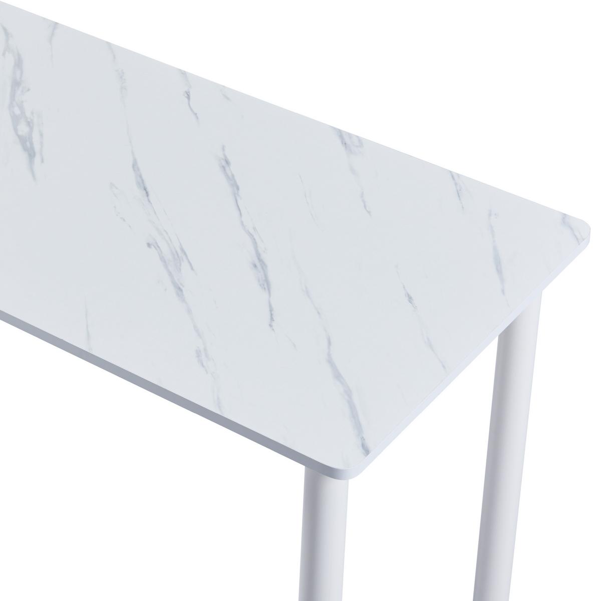 ESSTISCH Tammela - Creme/Weiß, Holzwerkstoff/Metall (120/60/75cm) - [en.casa]