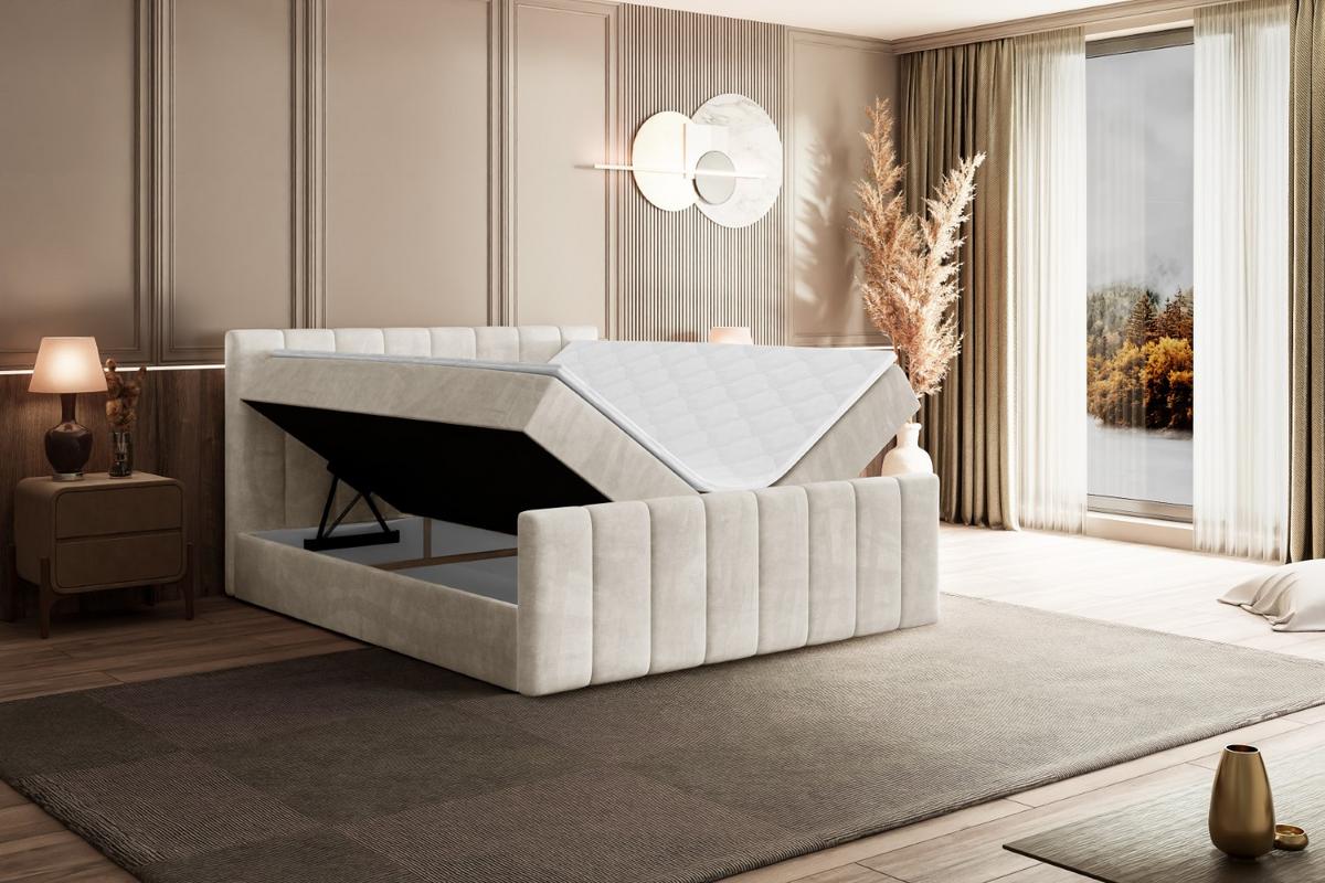 BOXBETT OTTA-Z - 200x200 cm - H4 - Ecru - Ecru, Holzwerkstoff (200/200cm) - ALTDECOR