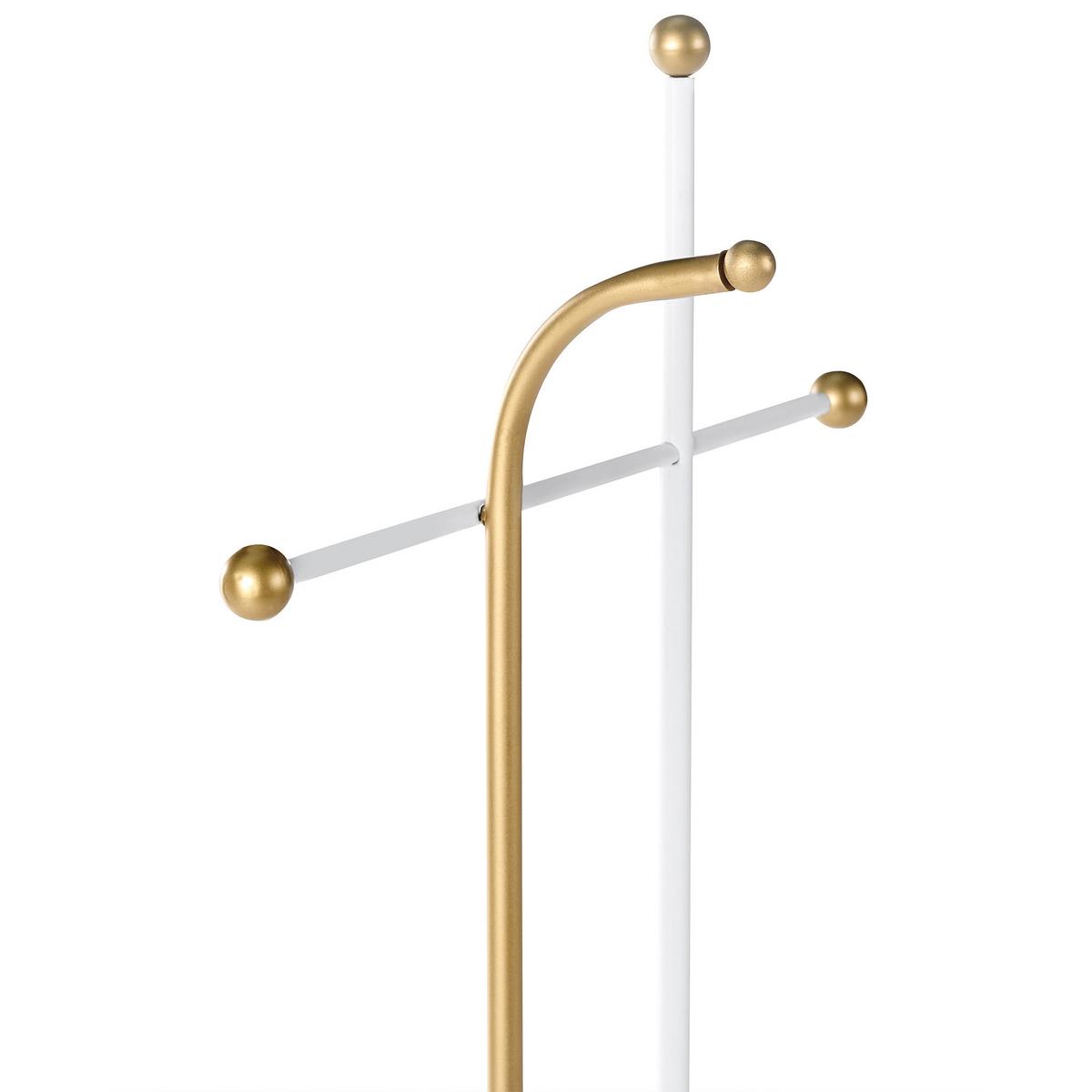 GARDEROBENSTÄNDER Gold Odhill - Goldfarben, Metall (46/162/26cm) - Beliani