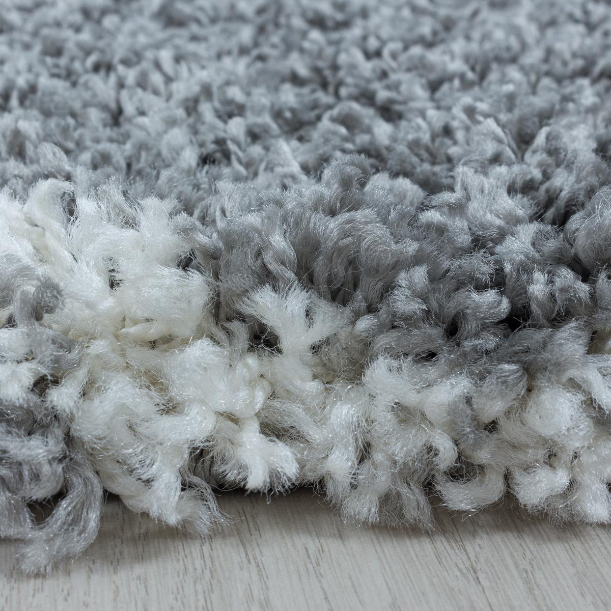 TEPPICH Hochflor RONDA in Grau, im Skandi-Stil, Ø 160 cm - Grau, Textil (160/160cm) - KADIMA DESIGN