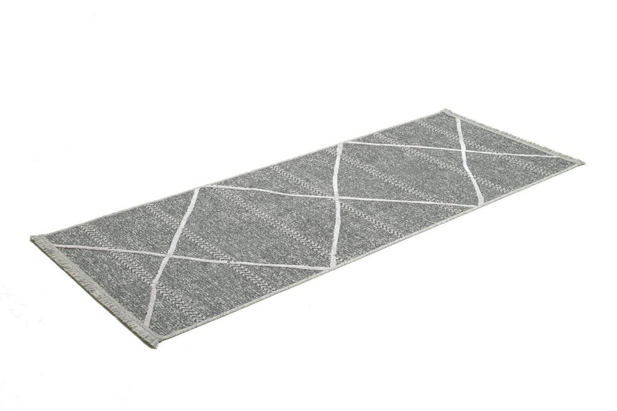 FLACHWEBTEPPICH Braderup 80x200 cm - Anthrazit, Textil (80/200cm) - Sansibar SYLT