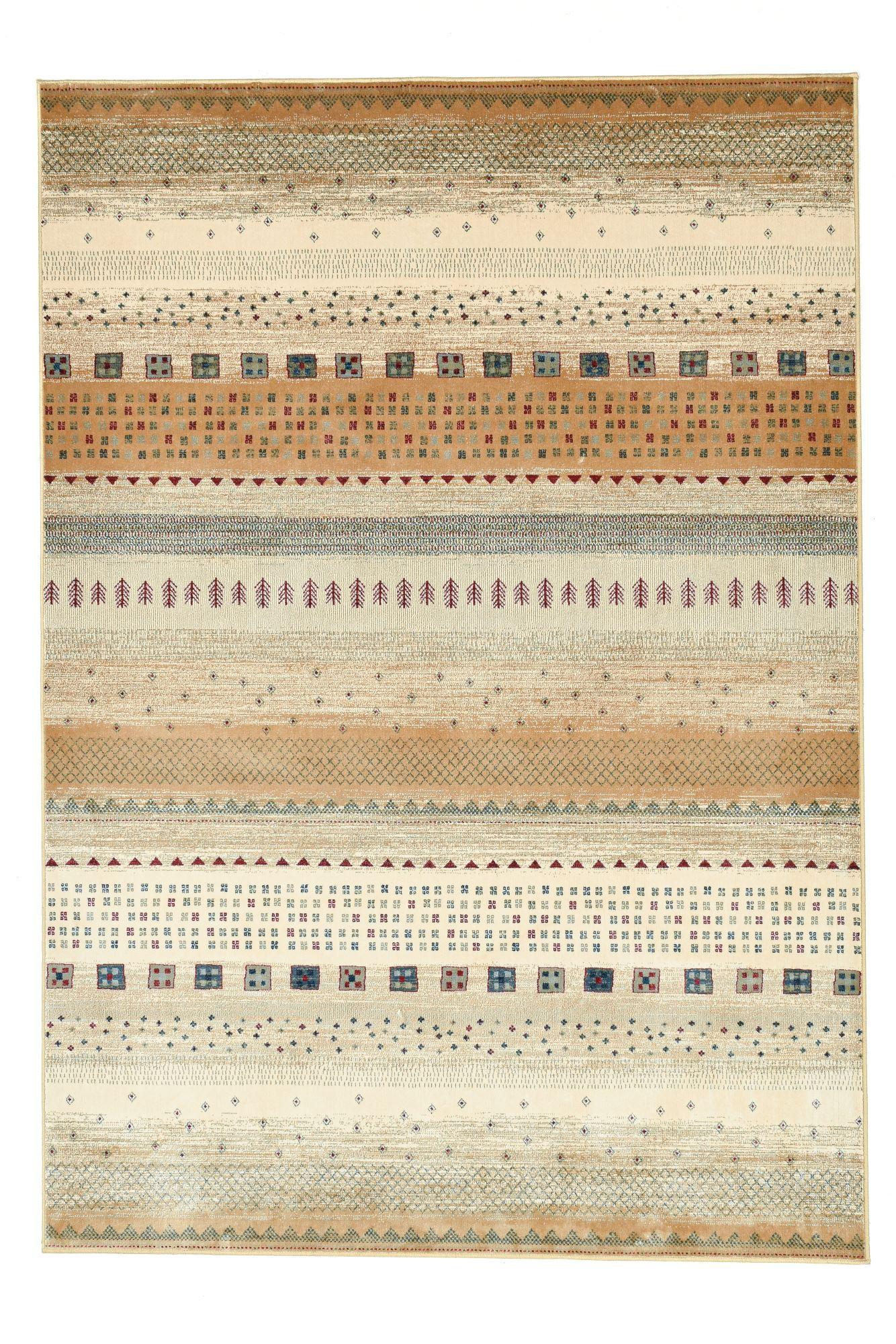 FLACHWEBETEPPICH Cherina 160x230 cm - Beige, Textil (160/230cm) - Gino Falcone