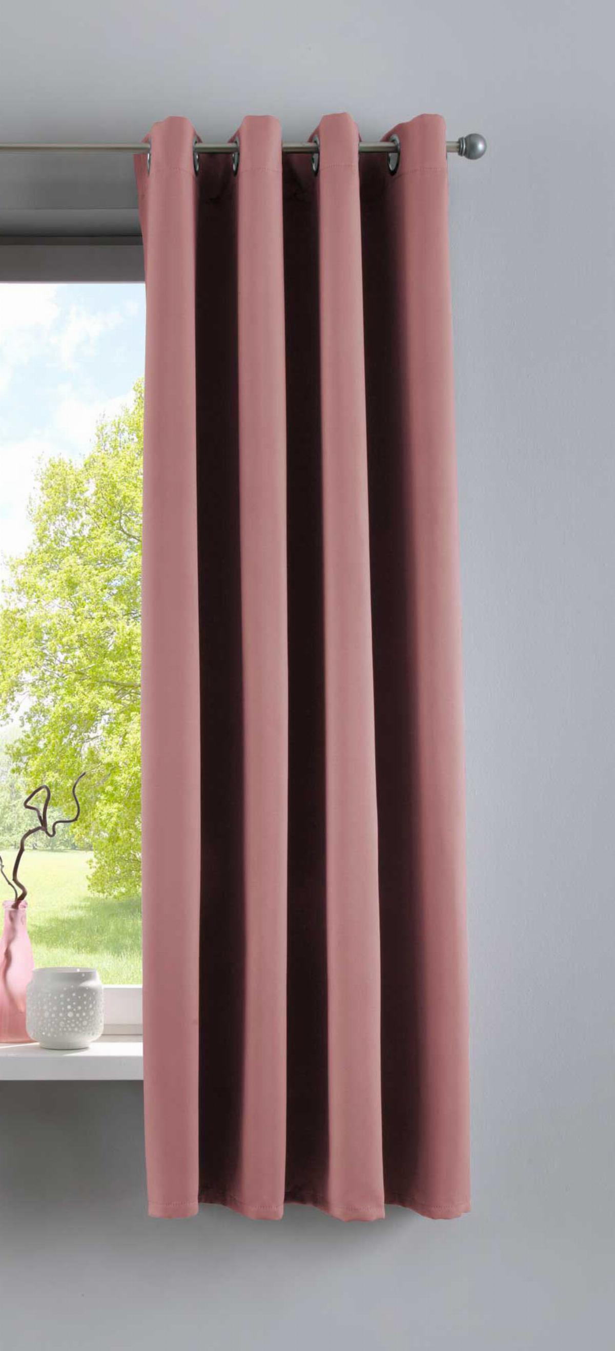 VORHANG »NEW YORK« HxB 160x140 cm Altrosa - Altrosa, Textil (140/160cm) - Gardinenbox