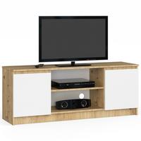 LOWBOARD Eiche Artisan, Weiß 55/140/40 - Eiche Artisan/Weiß, Holzwerkstoff (140/55/40cm) - RAUMHIRSCH FURNITURE