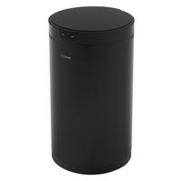 MÜLLEIMER mit Sensor 30L rund aus Stahl Schwarz - Schwarz, Metall (29/52/29cm) - ML-DESIGN