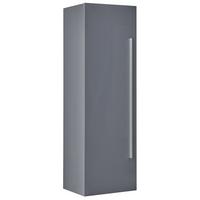 BAD HÄNGESCHRANK grau Mataro - Silberfarben/Grau, Holzwerkstoff (40/132/35cm) - Beliani