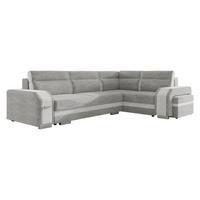 ECKSOFA Assan, Seite: Rechts - Chromfarben/Hellgrau, Holz/Kunststoff (305/205cm) - MIRJAN24
