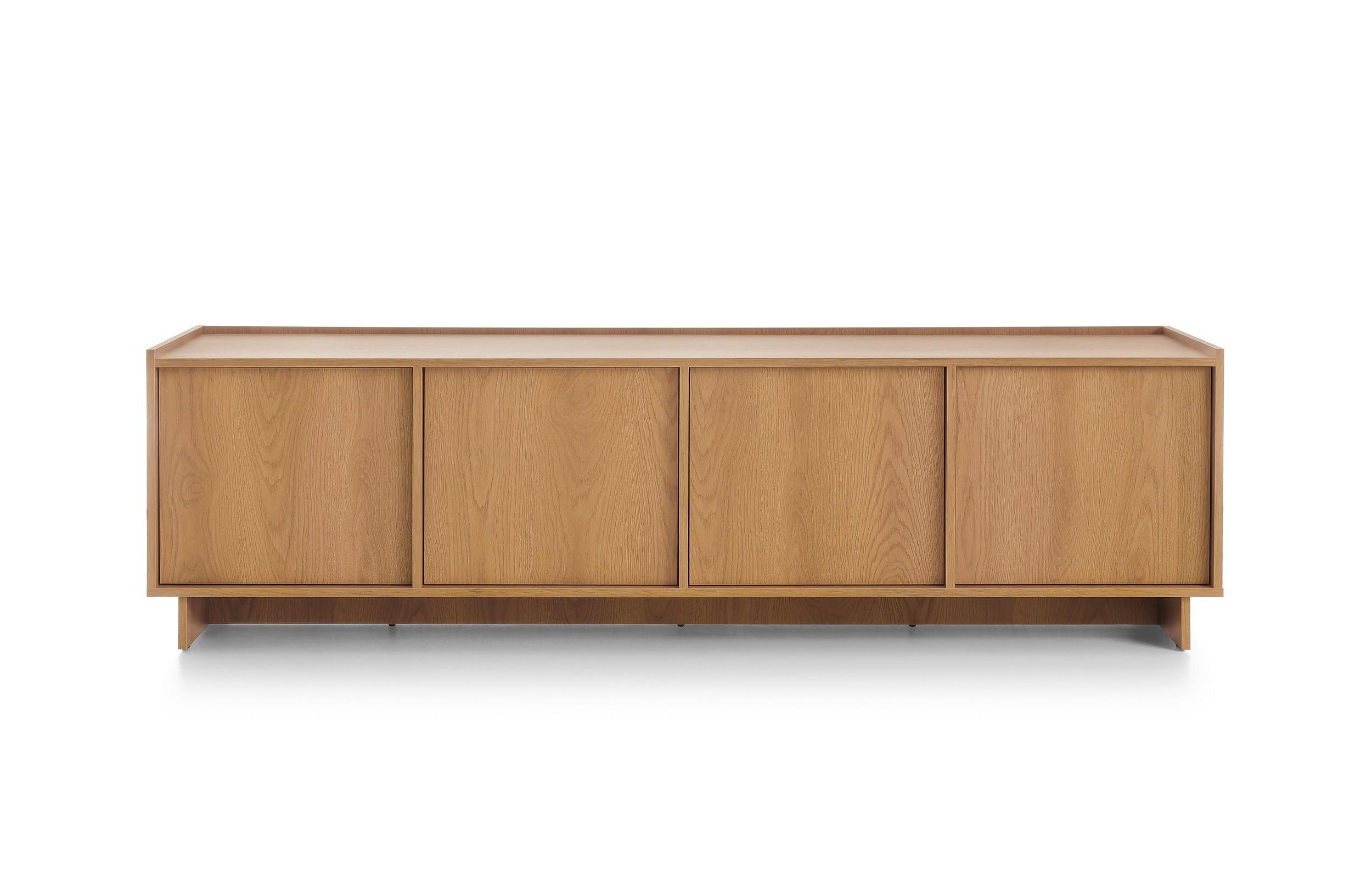 LOWBOARD ZENITH 195/55/39 cm, Braun - Braun, Holzwerkstoff (195/55/39cm) - MASSENO