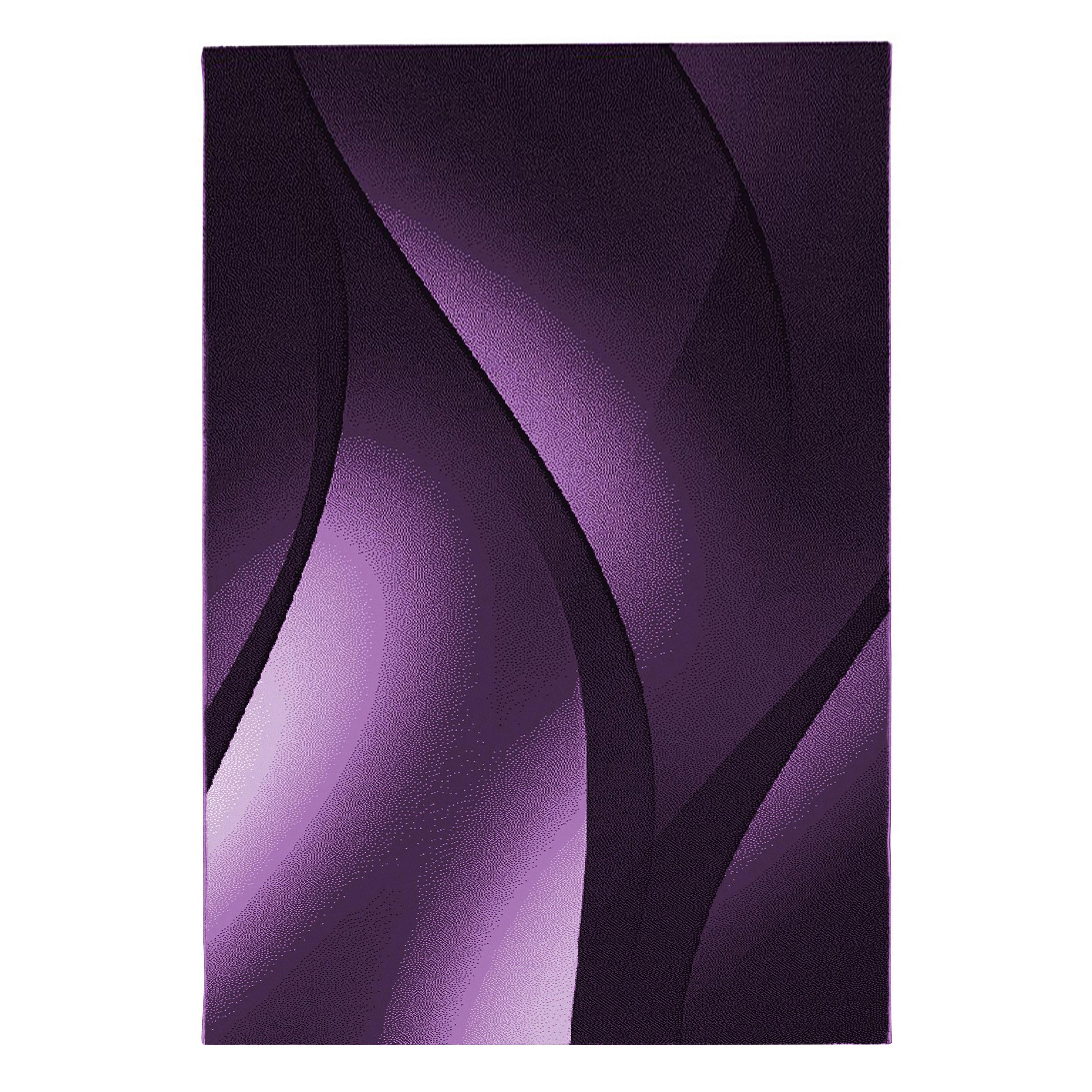 TEPPICH Kurzflor INN in Violett, mit Farbverlauf, 280 x 370 cm - Lila, Textil (370/280cm) - KADIMA DESIGN