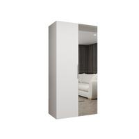 DREHTÜRENSCHRANK 202/100/52 2-türig - Kaschmir/Schwarz, Holz (100/202/52cm) - MÖBEL KRYSPOL