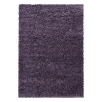 TEPPICH Hochflor SPREE in Violett, einfarbig, 100 x 200 cm - Lila, Textil (200/100cm) - KADIMA DESIGN