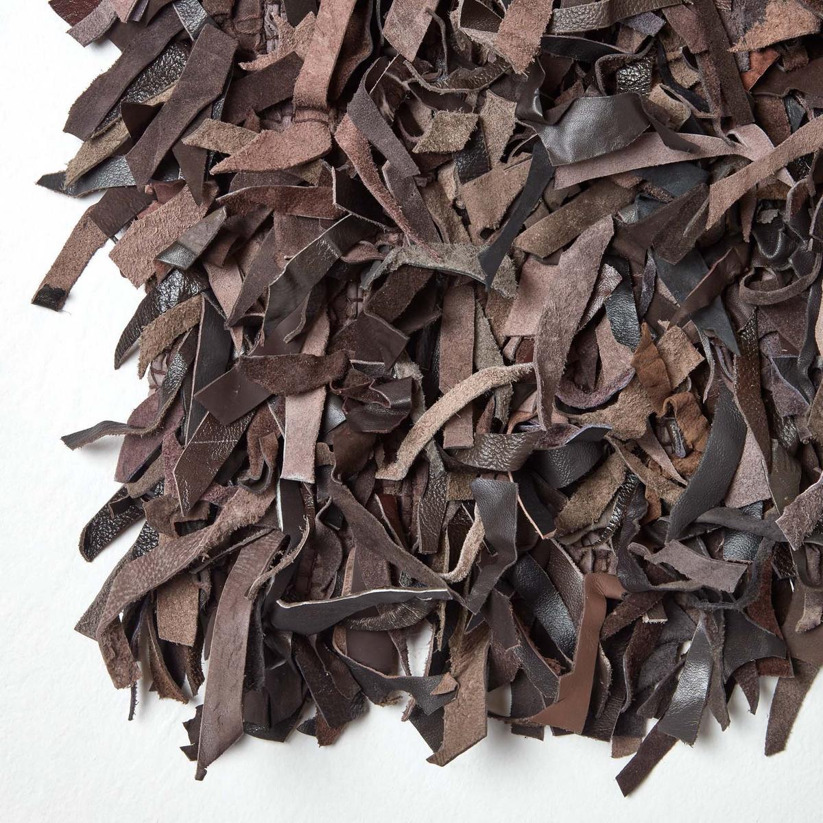SHAGGY-TEPPICH Dallas 150/240 cm - Dunkelbraun, Leder (150/240cm) - Homescapes