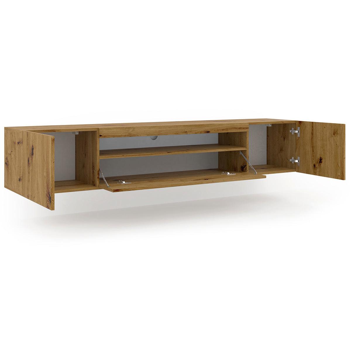 TV-MÖBEL Aurus Holz - Braun, Holzwerkstoff (200/36/37cm) - Petits-meubles