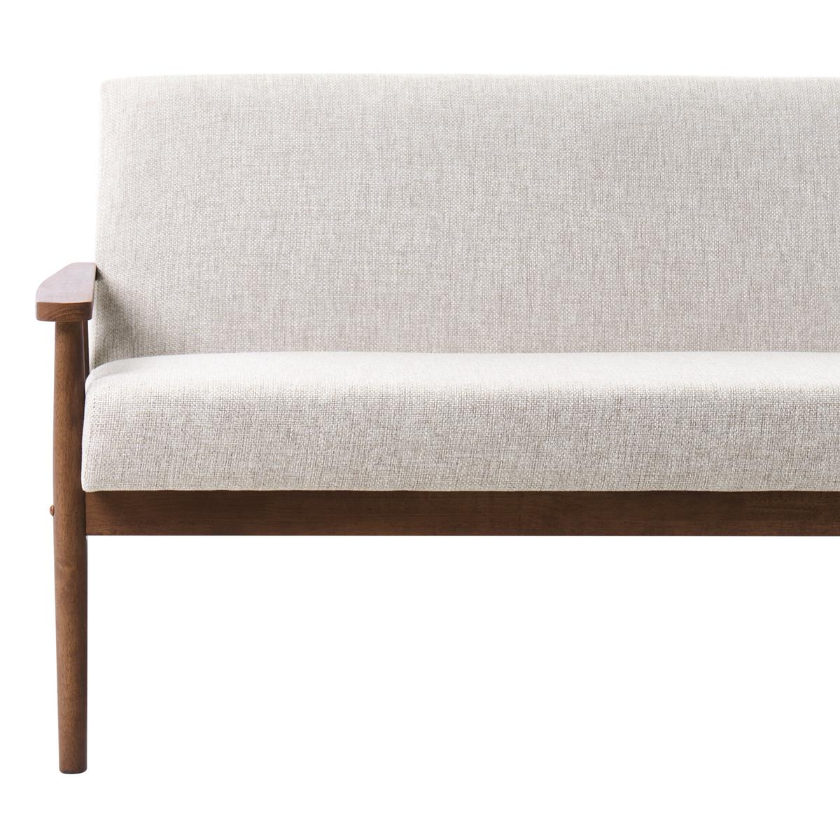 2-SITZER-SOFA Stoff Dunkelbraun/Grau Esrum - Dunkelbraun, Textil (111/79/72cm) - Beliani