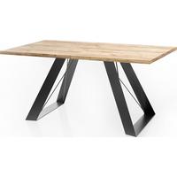 ESSTISCH Colter rechteckig ausziehbar, Craft Eiche 140-240/80/76 cm - Eiche Wotan/Schwarz, Holzwerkstoff/Metall (80/240/76cm) - WFL GROUP