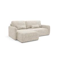 ECKSOFA Lazarus 3 Sitzplätze Hellgrau - Grau, Holz (217/148cm) - Petits-meubles