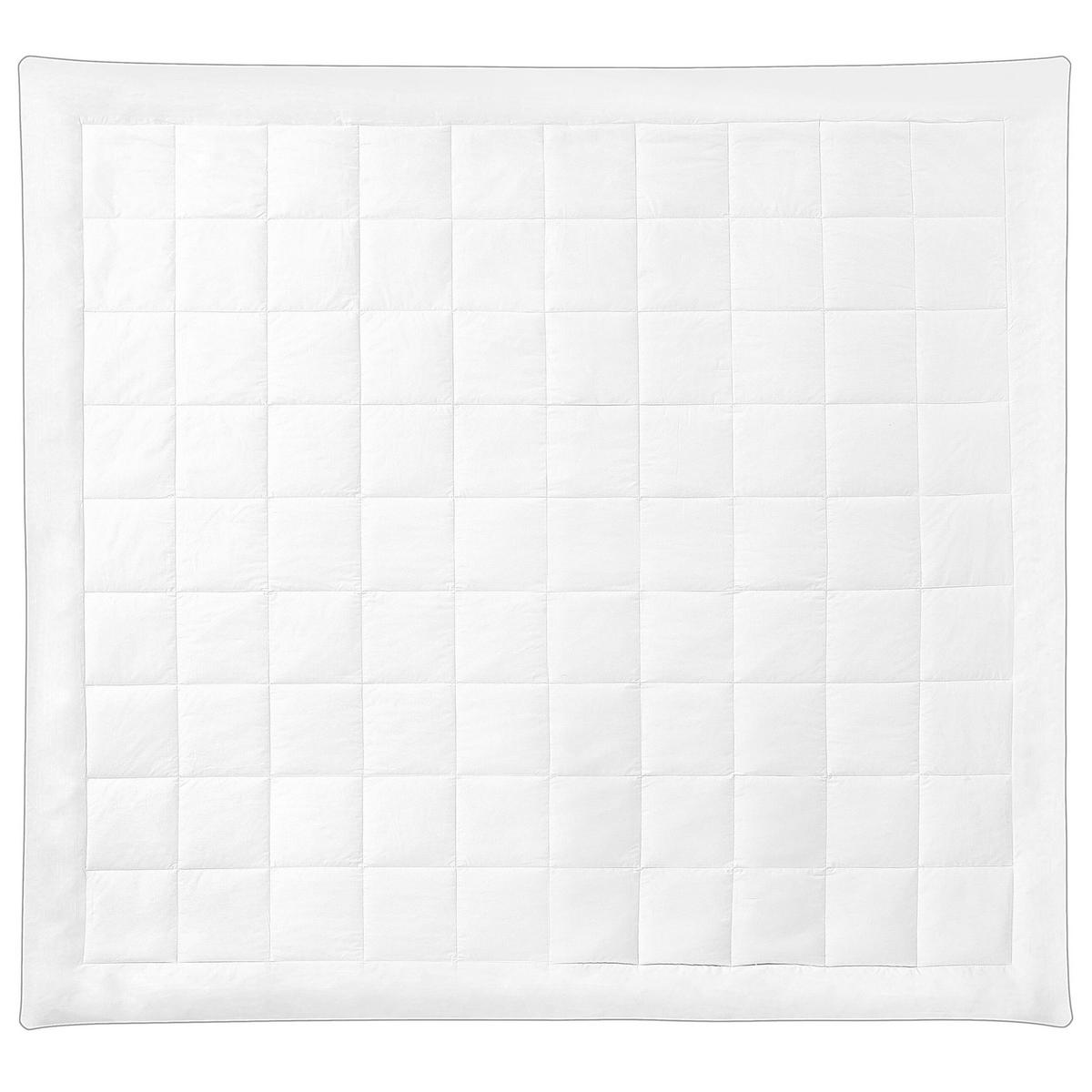 BETTDECKE Mikrofaser Mittelwarm 220/240 cm Koutra - Weiß, Textil (220/240cm) - Beliani